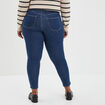 Jegging taille haute matière recyclée bleu femme grande taille