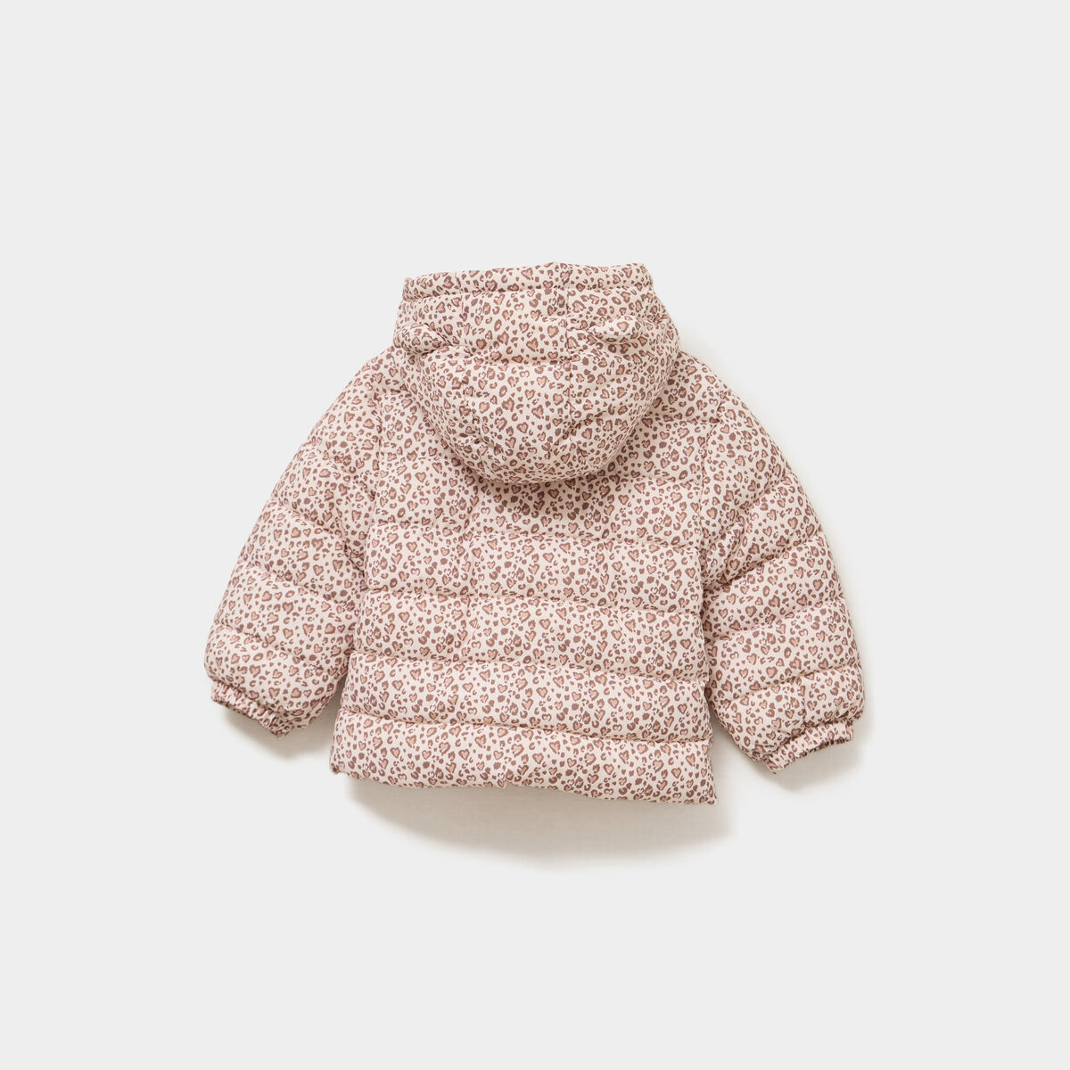 Doudoune à capuche poignets élastiqués creme bébé fille