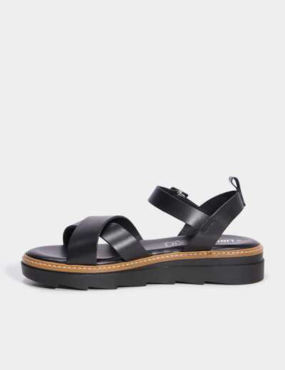 Sandales noir femme