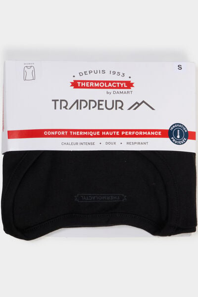 T-shirt thermique Damart x Trappeur noir femme