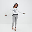 Ensemble pyjama 2 pièces gris clair femme