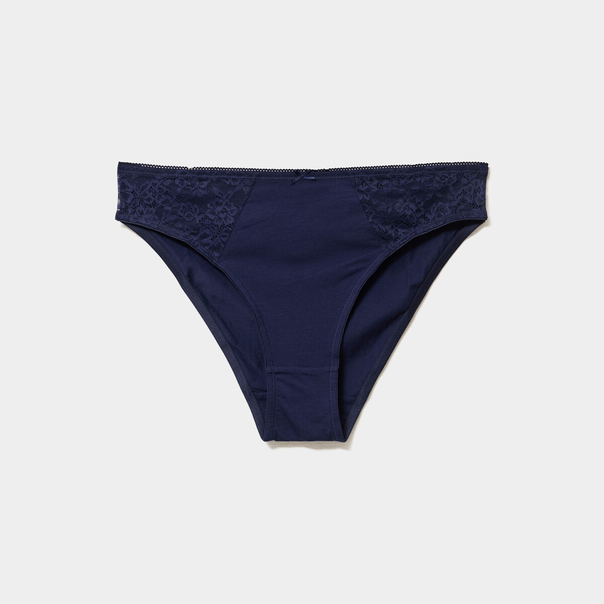 Culotte coton majoritaire bleu marine femme grande taille