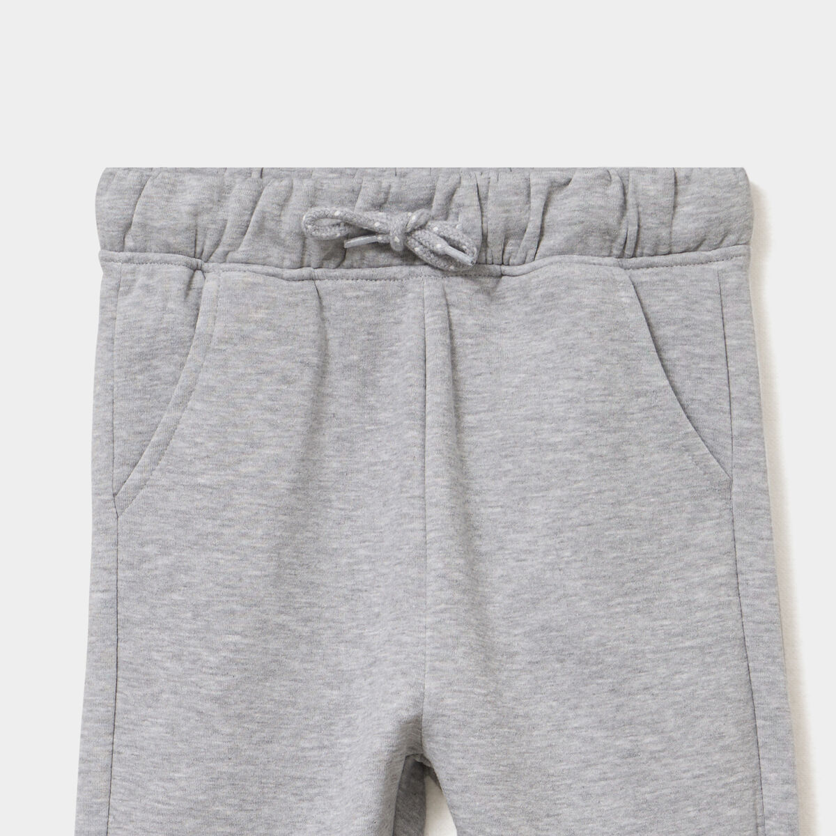 Pantalon jogging regular 2 poches gris clair gar&ccedil;on