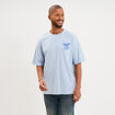 T-shirt coton &eacute;pais manches courtes bleu clair homme