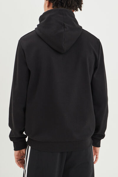 Sweat à capuche hoodie Liberto noir homme