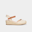 Espadrilles compensées sable femme