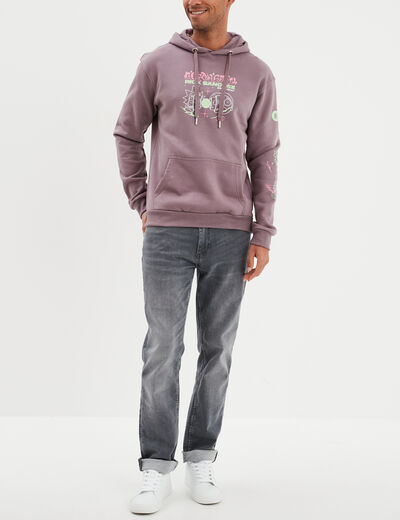 Sweat hoodie à capuche Rick et Morty parme homme