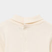 Lot 2 t-shirts col roul&eacute; boutonn&eacute; dos beige b&eacute;b&eacute; gar&ccedil;on