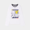 T-shirt col bord-côte Pokémon blanc garçon