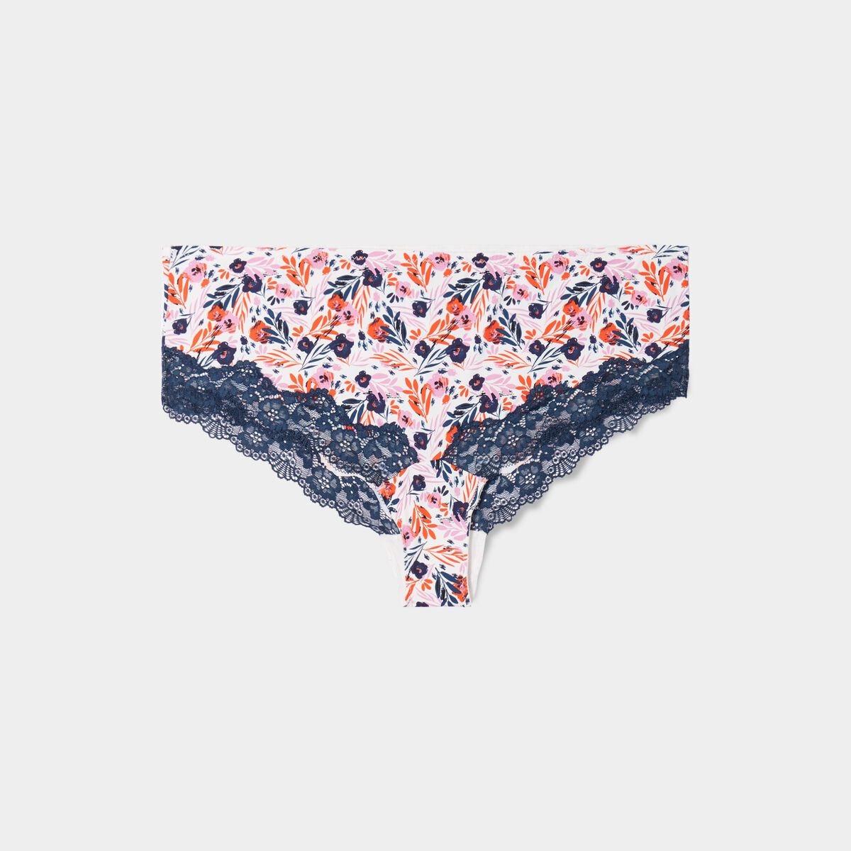 Shorty microfibre ecru femme grande taille