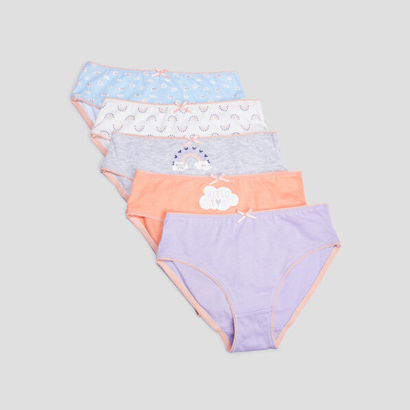 lot 5 culottes coton bleu clair fille Lot 5 culottes coton bleu clair fille