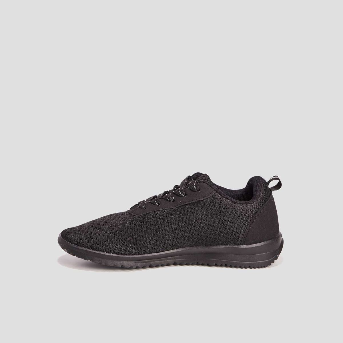 Baskets running &agrave; lacets noir femme
