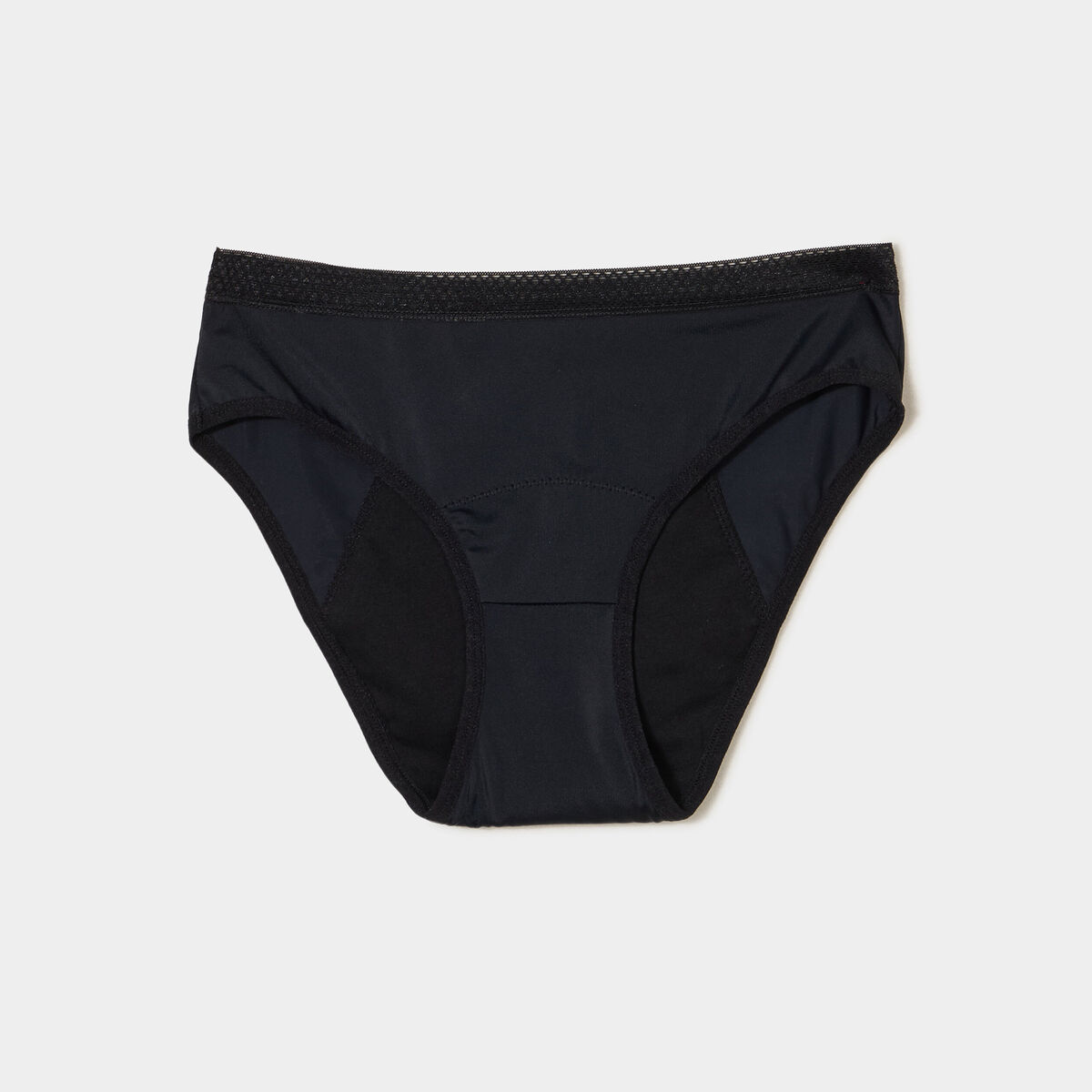 Culotte menstruelle microfibre noir femme