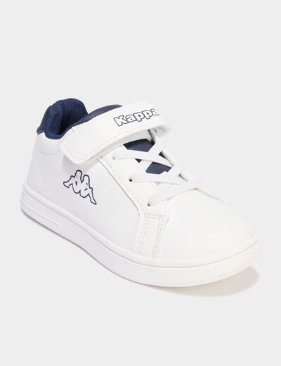 Tennis basses &agrave; scratchs Kappa ADENIS EV bleu gar&ccedil;on