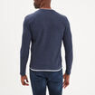 T-shirt col rond Creeks bleu marine homme