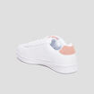 Tennis basses &agrave; lacets bout rond rose femme