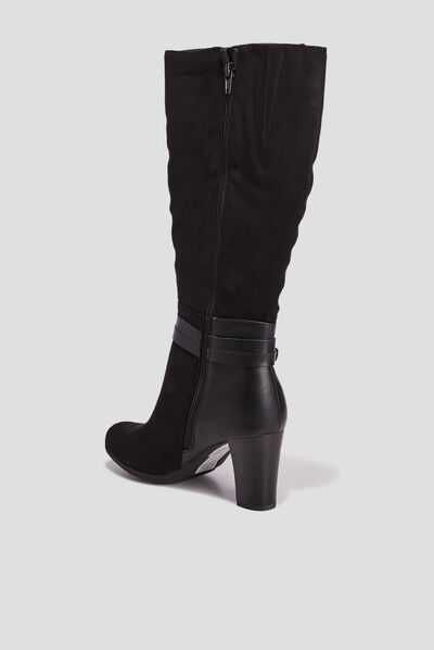 Bottes à talons noir femme