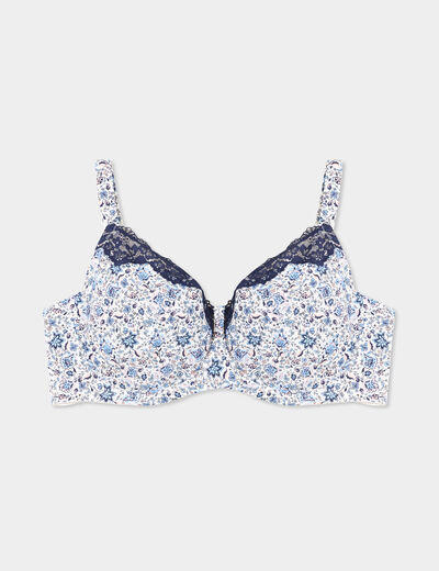 Soutien-gorge emboitant microfibre blanc femme grande taille