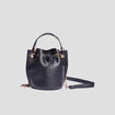 Sac seau avec poignée noir femme