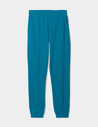 Pantalon de jogging loose vert émeraude femme