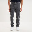Pantalon cargo slim stretch vert fonc&eacute; homme
