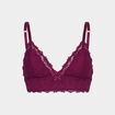 Soutien-gorge triangle paddé rouge femme