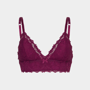Soutien-gorge triangle paddé rouge femme