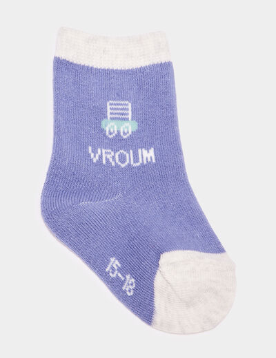 Lot 5 paires chaussettes coton multicolore bébé garçon