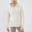 Sweat molleton à capuche hoodie creme homme