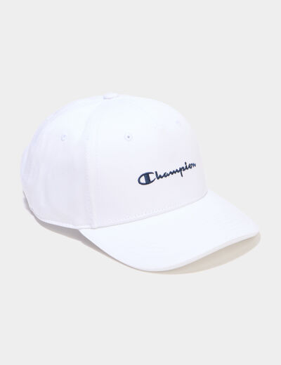 Casquette brod&eacute;e en coton Champion blanc homme