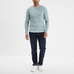 T-shirt col rond Creeks gris homme