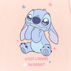 Chemise de nuit manches courtes Stitch orange fluo fille