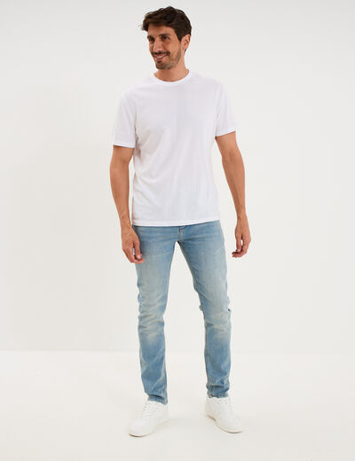 Jeans slim 5 poches denim double stone homme