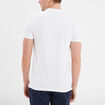 Polo en coton manches courtes blanc homme