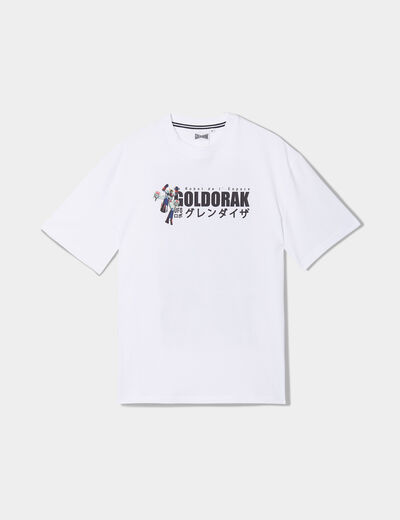 T-shirt manches courtes Goldorak blanc homme
