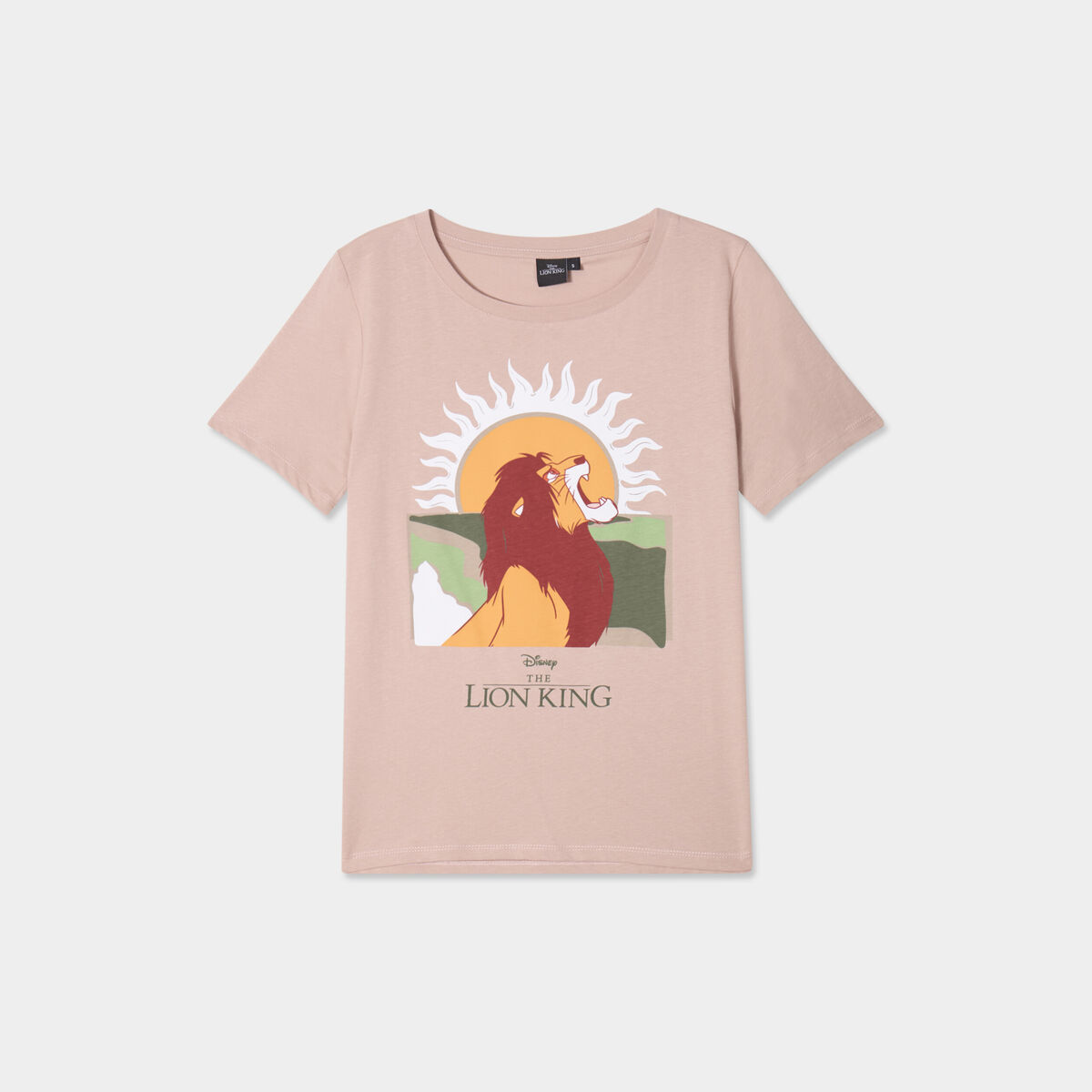 T-shirt manches courtes Le Roi lion sable femme