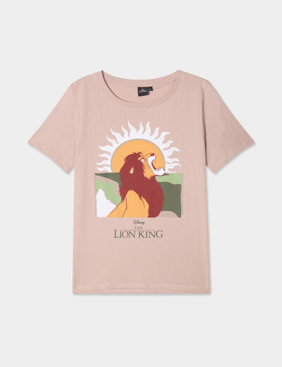 T-shirt manches courtes Le Roi lion sable femme
