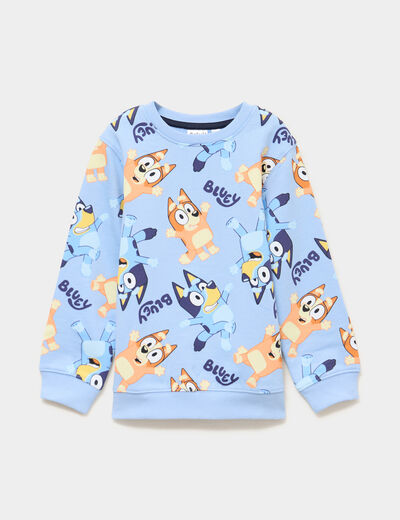 Sweat manches longues Bluey bleu gar&ccedil;on
