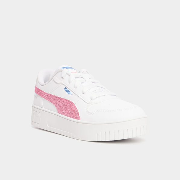 Tennis basses à lacets Puma Carina Deep rose fushia fille
