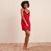Nuisette à bretelles dos croisé rouge femme