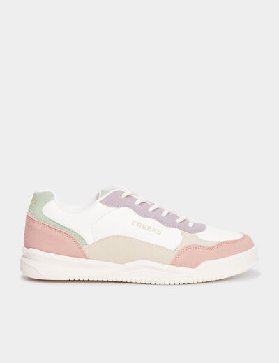 Tennis basses à lacets Creeks multicolore femme
