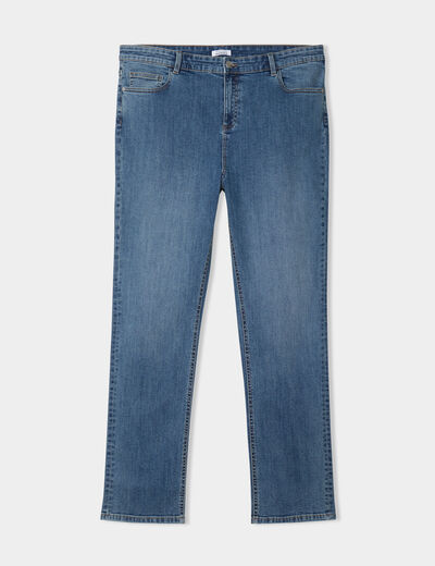 Jeans straight taille haute Modavista denim dirty femme grande taille