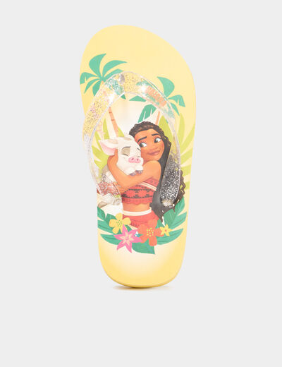 Tongs de plage Vaiana jaune fille