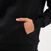 Sweat hoodie molleton &agrave; capuche noir femme