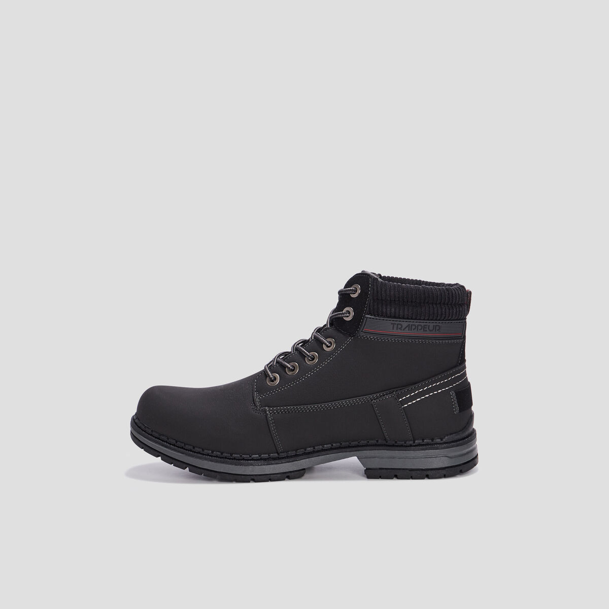 Bottines semelle crant&eacute;es noir homme