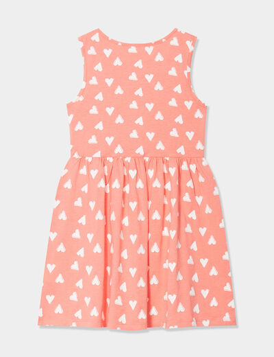 Robe patineuse sans manches coton vieux rose fille