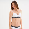 Soutien-gorge emboîtant paddé élastiqué blanc femme