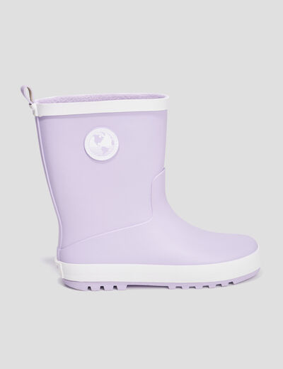 Bottes de pluie Trappeur parme fille