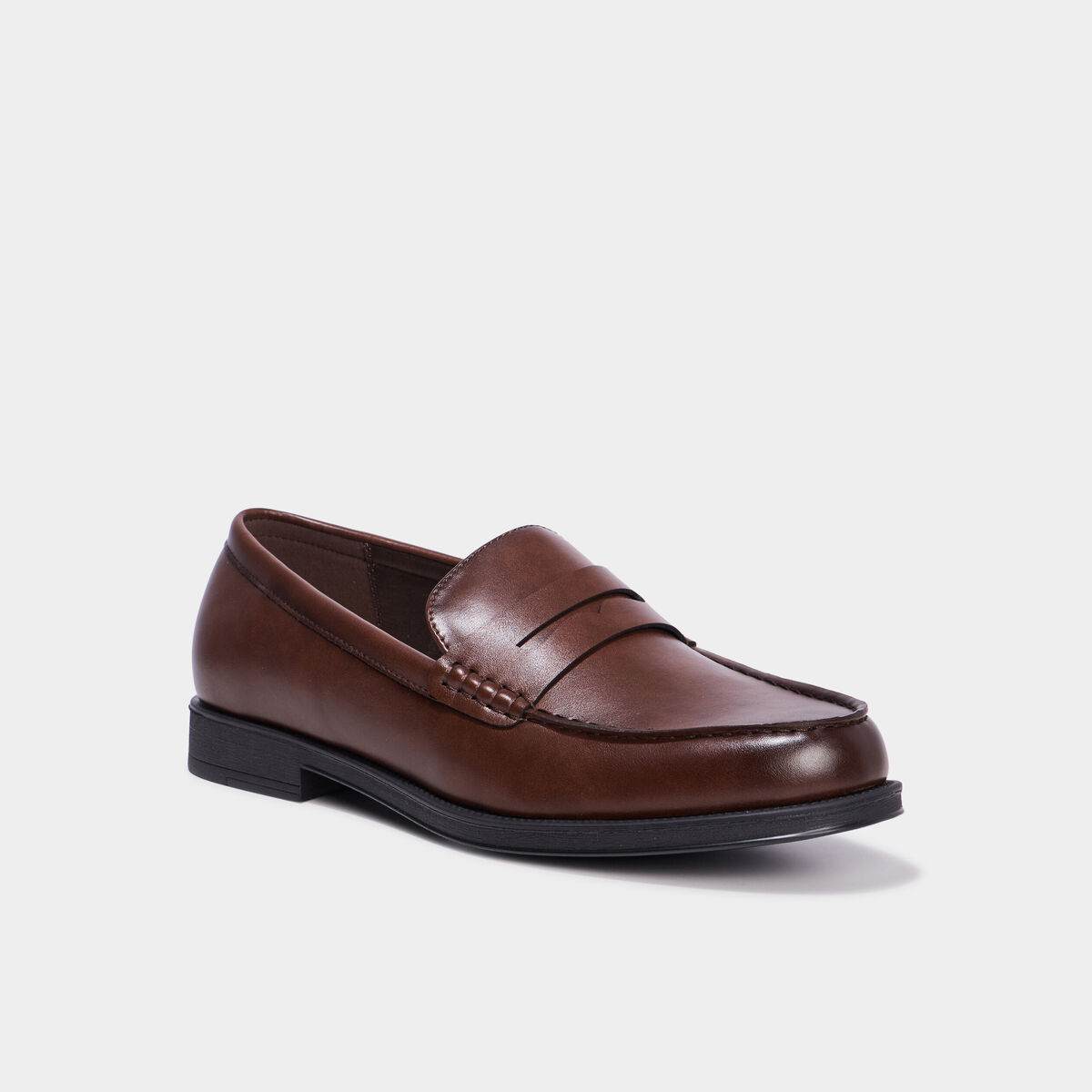 Mocassins à bout rond marron homme