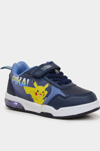 Baskets semelles lumineuses Pok&eacute;mon bleu marine gar&ccedil;on